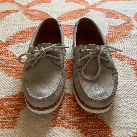 SPERRY TOP-SIDER A/O GOLD CUP BOAT SHOES WOMENS 9 LIGHT GREY - Picture 2 of 14